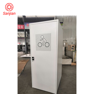Caja de Almacenamiento para Bicicletas Impermeable de Acero, Vertical, Amarilla, de Una Puerta, la Más Popular en Europa - Product Image 2