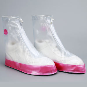 Riflettore riutilizzabile pieghevole antiscivolo da uomo e da <span class=keywords><strong>donna</strong></span> parapioggia nero copriscarpe con cerniera - Product Image 3