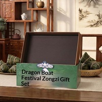 Boîte Cadeau Alimentaire Personnalisée Haut de Gamme pour le Festival du Dragon, Emballage Portable Double Couche Vide pour Zongzi