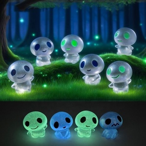 <b>Miniature</b> Resin Craft Animal Alien Figurines Glow-in-the-Dark Eco-friendly Home Decor Ornaments Artistic Easter Goodie Bag - Product Image 1