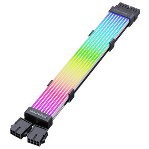 SNOWMAN ARGBケーブルライトアップLEDストリップPSUエクステンション用5V 3ピンARGB同期8ピン16ピンGPU 24ピンマザーボードに対応 - Product Image 3