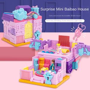 Mini maison de jeu pour enfants avec éclairage varié, musique, jeu d'imitation et jouets préscolaires - Product Image 1