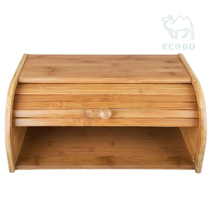 ภาชนะบรรจุขนมปังไม้ไผ่ทำจากไม้ประกอบอย่างเต็มที่ - Product Image 1