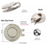 Clip de Chapeau de Golf Magnétique en Acier Inoxydable Personnalisé OEM, Ventes Flash, Accessoires de Golf de Haute Qualité avec Logo Personnalisé pour Hommes et Femmes Golfeurs