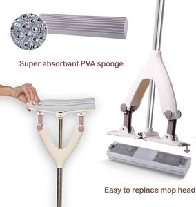 Serpillère en <span class=keywords><strong>éponge</strong></span> PVA avec seau - Nettoyage, séchage et rangement 3 en 1 pour sols - Product Image 3