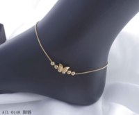 Chaîne de cheville fine en acier inoxydable plaqué or avec pendentif Mickey de dessin animé, mignonne et tendance, bijou de mode