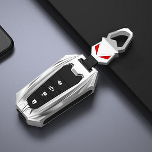 Silicone+Zinc Alloy Car <b>Key</b> Case for TOYOTA Sienna 2021 2022 Hybrid Vehicles Alphard PREVIA Voxy Remote 5 6 Buttons Keychain - Product Image 4