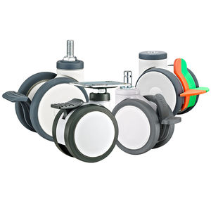 2 "2,5" 3 "4" 5 "Medical Castor Wheels <span class=keywords><strong>PU</strong></span> Twin Kleine Medical <span class=keywords><strong>Caster</strong></span> Wheels Krankenhaus Medical Casters TPR Medical Equipment <span class=keywords><strong>Caster</strong></span> - Product Image 2