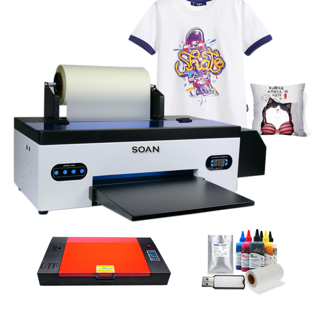 Free AcroRIP Software A3 DTF Printer for T-shirt Direct Film Printing Flatbed Digital Oven with Key Features