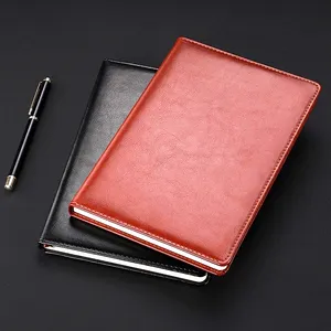 A4 Notebook Notepad Business Office 2024 new diary Leather hard cover teacher civil service Work agenda