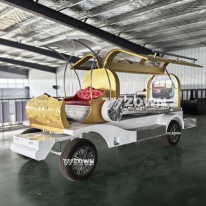 รถศพไฟฟ้าสไตล์รถม้าโบราณสุดหรูสำหรับพิธีศพ - Product Image 6