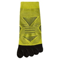 Chaussettes de course professionnelles mi-mollet pour hommes à cinq doigts, antidérapantes et désodorisantes, idéales pour l'été, les sports de plein air, le marathon, la randonnée et l'entraînement