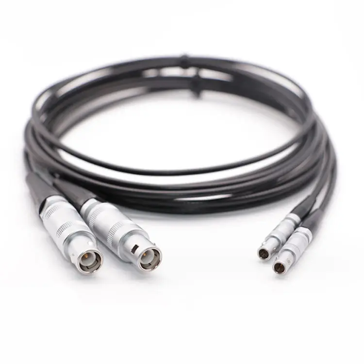 Perakitan kabel tarik sendiri RG174 kabel koaksial FFA.00.250 sampai 1S.275 steker koaksial Aksesori detektor cacat NDT