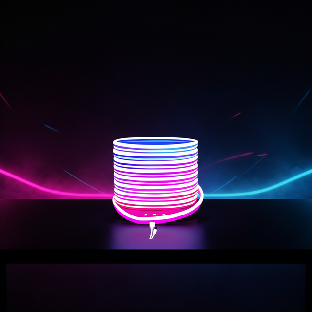 0613 24V Flexible Silicone LED Neon Strip Light IP67 Waterproof RGB Multicolor Rope Light for Home Kitchen Decoration