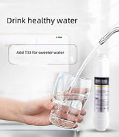Cartouche de filtre à charbon actif T33, filtre à charbon actif en ligne à base de noix de coco, filtre à eau de remplacement pour système de purification d'eau par osmose inverse