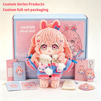Personnalisation sans MOQ : Figurines en peluche Kpop avec vêtements amovibles, 10cm, 20cm, 30cm, Poupées en coton Nui Anime personnalisées