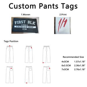 QZFSO venta al por mayor cantidad superior personalizado bordado High Street Casual Vintage pantalones de chándal Hip Hop hombres pantalones de chándal para hombres - Product Image 6