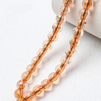Rosario de Oración Islámico Clásico con 66 Cuentas en Forma de Bola, Acrílico/Resina/Lucita/Bacalita, Color Ámbar Naranja Amarillo, Tasbih Tasbeeh para Hombre