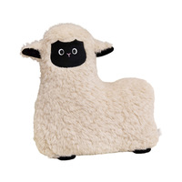 Coussin en peluche agneau dessin animé créatif, agneau couché, coussin de câlin pour couples, cadeau de bureau, petite poupée mouton, disponible en gros