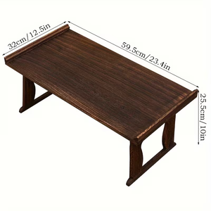 Table basse en bois sur pieds pliables, plateau de table en bois pour café - Product Image 4