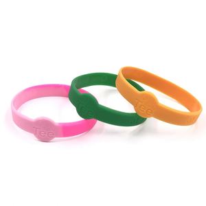 Pulsera de Silicona con Logotipo Personalizado, Impresión de Seda en Silicona, Forma Redonda, Pulseras con Código QR - Product Image 3