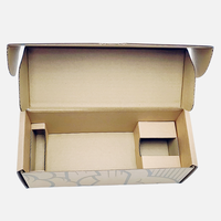 Emballage rectangulaire en carton ondulé 100% recyclable, conçu sur mesure pour le vin, la bière, le whisky, les boissons énergisantes, pliable, matériaux recyclés