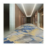 Tapis usine vente chaude laine et nylon Axminster imprimé mur à mur haute qualité luxe 5 étoiles hôtel couloir tapis
