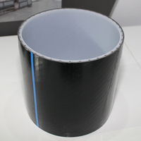 Tuyau composite HDPE renforcé de fil d'acier DN50 65 80 125 200 mm pour l'alimentation en eau marine et portuaire