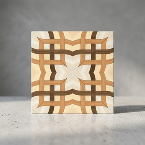 Carreaux de bois en mosaïque 3D effet vague, 30x30cm, décoration murale intérieure, motif emboîtable, carreaux de sol pour garage. - Product Image 3