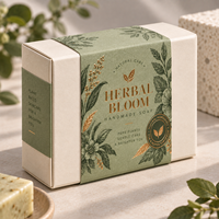 Manchons d'emballage personnalisés imprimés, bandeaux en papier avec logo pour boîtes de produits alimentaires, de boulangerie, de cadeaux, de savons et autres emballages.
