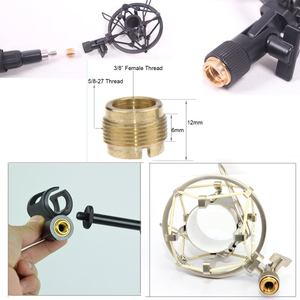 Adaptador de Rosca GAZ-LS01 de 3/8 Hembra a 5/8 Macho para Soporte de Micrófono, Soporte de Micrófono para <span class=keywords><strong>Estudio</strong></span> de Grabación - Product Image 6