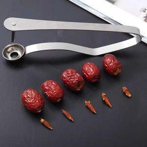 Outil multifonctionnel en acier inoxydable pour retirer les noyaux de dattes et de fruits, pour dattes, aubépines, usage en cuisine - Product Image 1