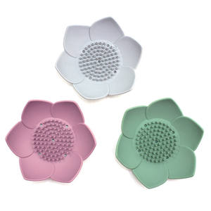 Wholesale Lotus <b>Flowers</b> <b>Soap</b> Dish Silicon Holder Non-Slip Flexible Tray - Product Image 1