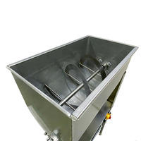 Sauce chaude de trémie de mélange de type U semi-automatique d'acier inoxydable, glycérine, machine de remplissage de liquide de pâte