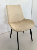 Chaises de salle à manger de style moderne et simple, meubles de loisirs en bois confortables avec revêtement en cuir, chaises de salon pour table à manger