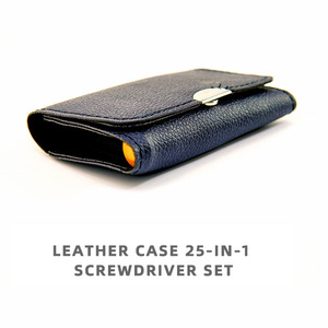 25 in 1 Leather Case Screwdriver Set for Mobile Phone Disassembly <b>Clock</b> Glasses Maintenance Tool Mini Screwdriver Set - Product Image 3