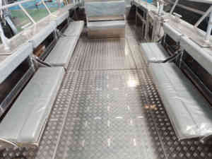 Fabricant de bateaux de travail en aluminium soudé à console centrale de 9 m (30 pieds), <span class=keywords><strong>ferry</strong></span>, bateau de fret, petit bateau de débarquement - Product Image 5
