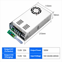 Chargeur UPS 500W avec fonction d'alimentation à découpage, alimentation industrielle 12V 25A 24V 13.5A, chargeur de batterie 13.8V 27.6V, onduleur de secours 500W