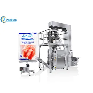 JCL Automatic Multihead Weigher 500g 1kg Quick Cook Frozen Food Packaging Machine Fish Fillets Packing Machine