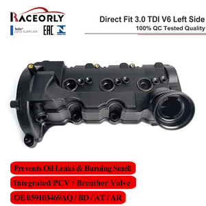 RACEORLY 059103469AQ 059103469BD Couvercle de soupape gauche pour Audi Q7 Q5 <span class=keywords><strong>VW</strong></span> <span class=keywords><strong>Touareg</strong></span> 3.0 TDI <span class=keywords><strong>V6</strong></span> EA837 CJM CRC CRCA - Product Image 2