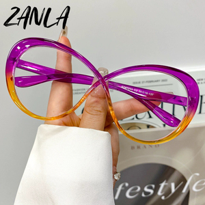 2025 <span class=keywords><strong>Vogue</strong></span> multicolore oeil <span class=keywords><strong>de</strong></span> chat <span class=keywords><strong>lunettes</strong></span> femmes Chic couleur bonbon décor <span class=keywords><strong>lunettes</strong></span> tendance bleu lumière bloquant ordinateur optique cadres - Product Image 1