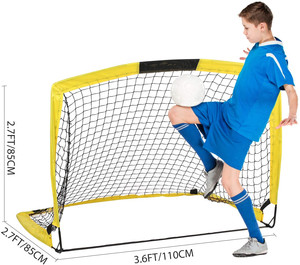 Portería <span class=keywords><strong>de</strong></span> fútbol emergente grande para niños, portería <span class=keywords><strong>de</strong></span> fútbol plegable para niños, portería <span class=keywords><strong>de</strong></span> fútbol duradera para práctica <span class=keywords><strong>de</strong></span> fútbol - Product Image 2