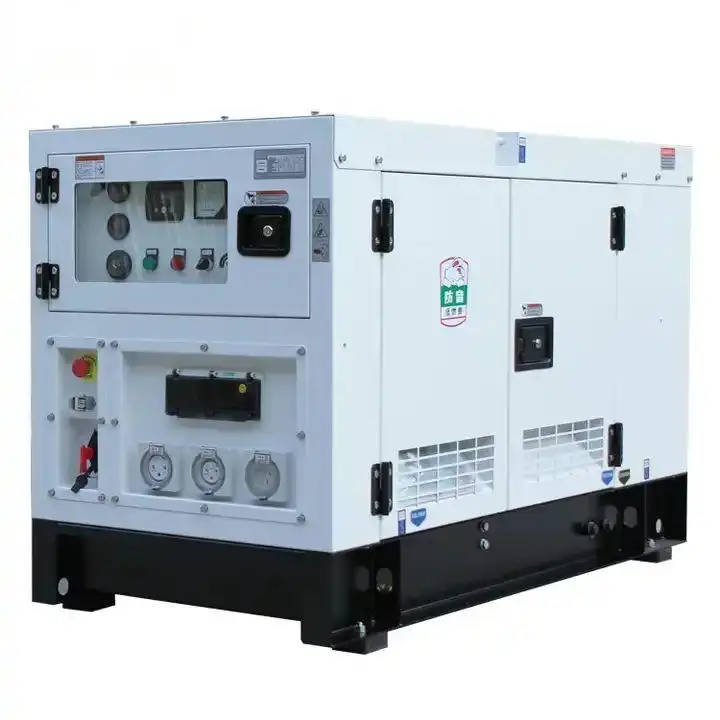 Дизельный генератор для домашнего использования, 12 кВт, 15 кВА, 220 В/380 В, электрический генератор для дома