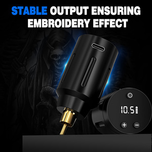 1500mAh RCA <b>Wireless</b> Tattoo Power <b>Adapter</b> LED Screen Type C Fast Charging Battery for Mobile Tattoo Studio Use - Product Image 6