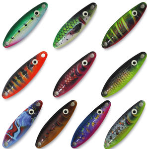 Nouveau métal truite cuillère appât 43mm 5.2g lumineux Fisheye et dos impression 3D modèle métal cuillère basse truite Fishinig leurre - Product Image 5