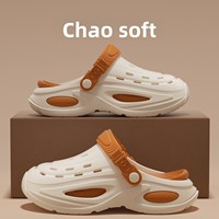 Chaussons pour hommes à sonorité claire, nouveau style d'été, pour l'extérieur, à semelle épaisse, rehaussants, antidérapants, imperméables et respirants