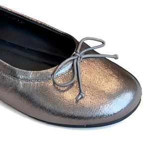 Di alta qualità carine <span class=keywords><strong>in</strong></span> pelle glitterata <span class=keywords><strong>con</strong></span> fiocco-nodo <span class=keywords><strong>ballerine</strong></span> da donna comfort Slip-on ripiegate scarpe piatte da donna - Product Image 3