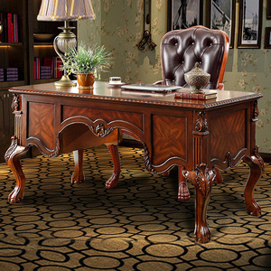 Rắn gỗ văn phòng cổ điển Bàn máy tính lắp ráp cho nội thất văn phòng AG-203 - Product Image 2