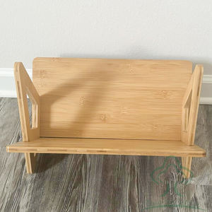 حامل خيزران 80-50 حامل تسجيل ، تخزين السجلات ، منظم تصميم حديث للمجلات ، الكتب ، الملفات ، الألبومات - Product Image 2