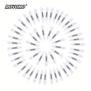 ROVORO Tackle 3mm-6mm Trois perles de verre pour équipement de pêche, tube sonore pour appât souple, sous-appât, leurre pour la pêche au bar - Product Image 4